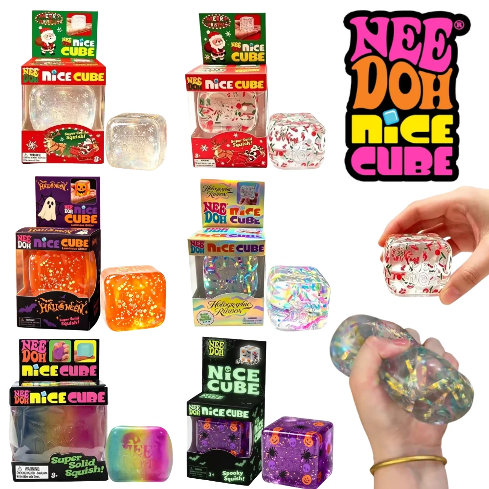 Party Games For Adults And Kids - NeeDoh Maltozlu Buzlu Sıkma Oyuncak, TPR